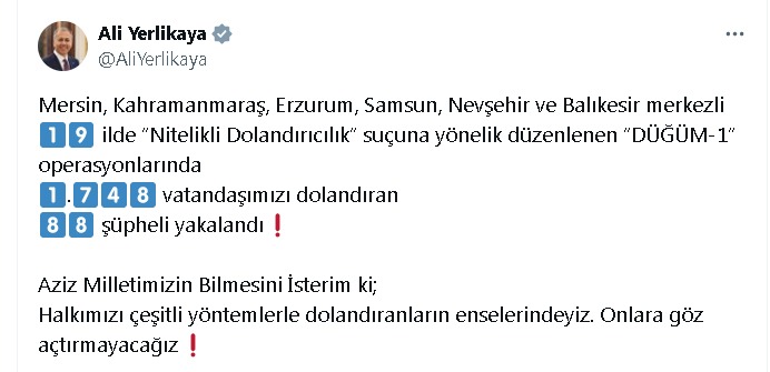 Samsun dahil 19 ilde operasyon: 88 gözaltı