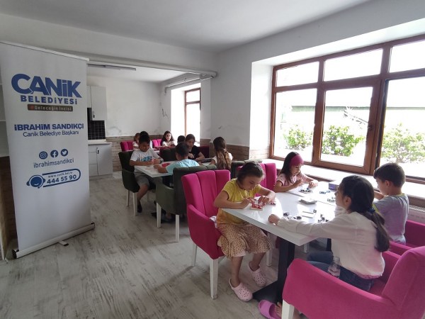 Canik’te çocukların yaz tatilii akıl ve zekâ oyunlarıyla geçiyor
