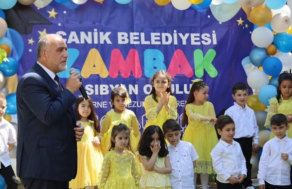 Canik’teki sıbyan okulu öğrencilerinden Gazze’ye anlamlı bağış