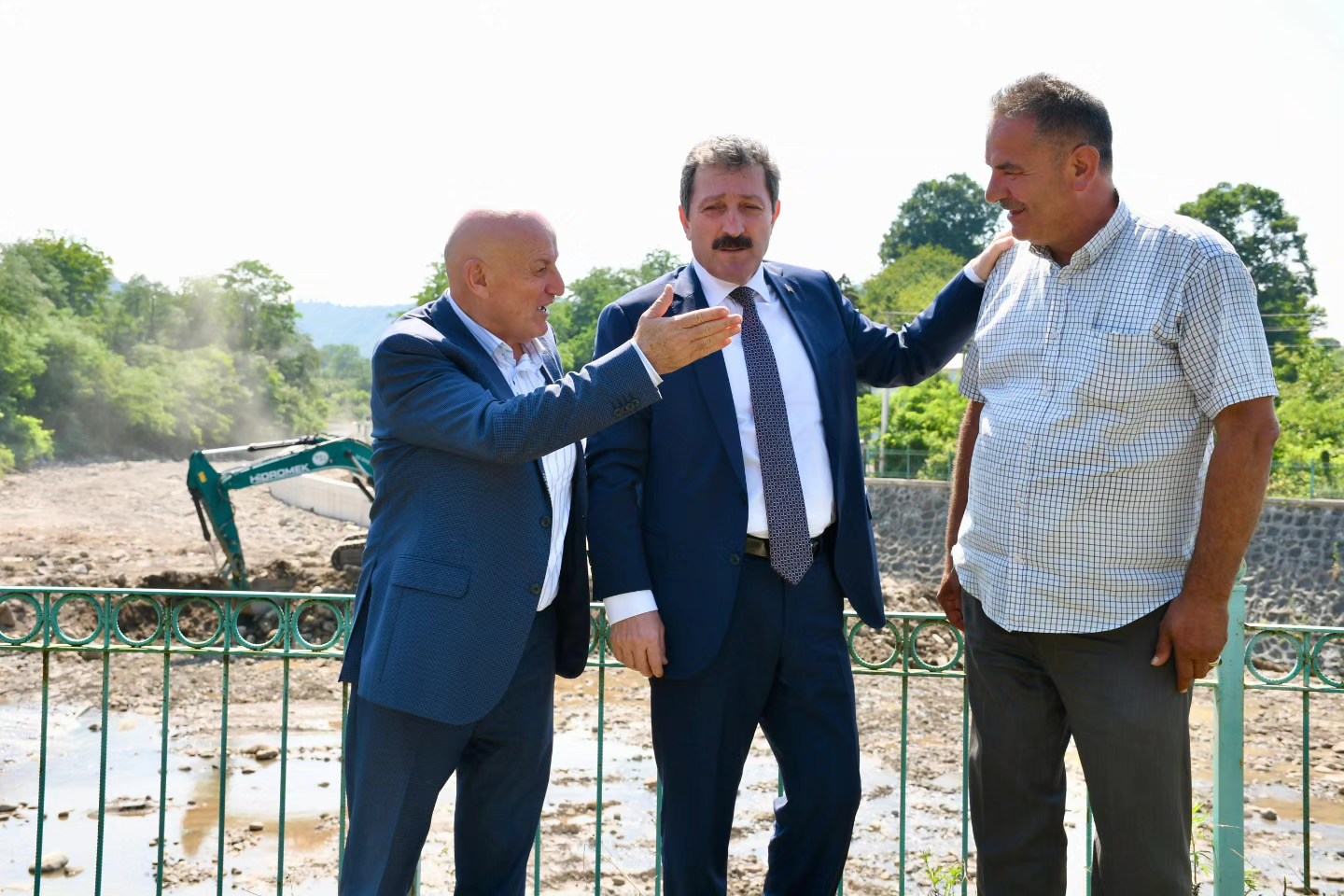 Samsun'un Terme İlçesi'nde taşkın  sonrası hasar incelemesi