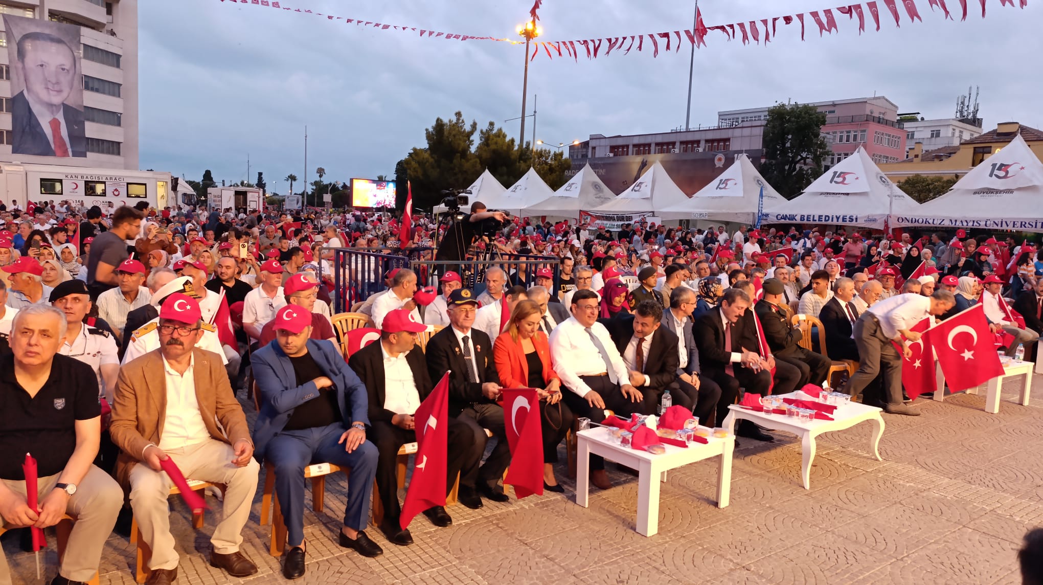 Samsun Cumhuriyet Meydanında 15 Temmuz etkinliği 