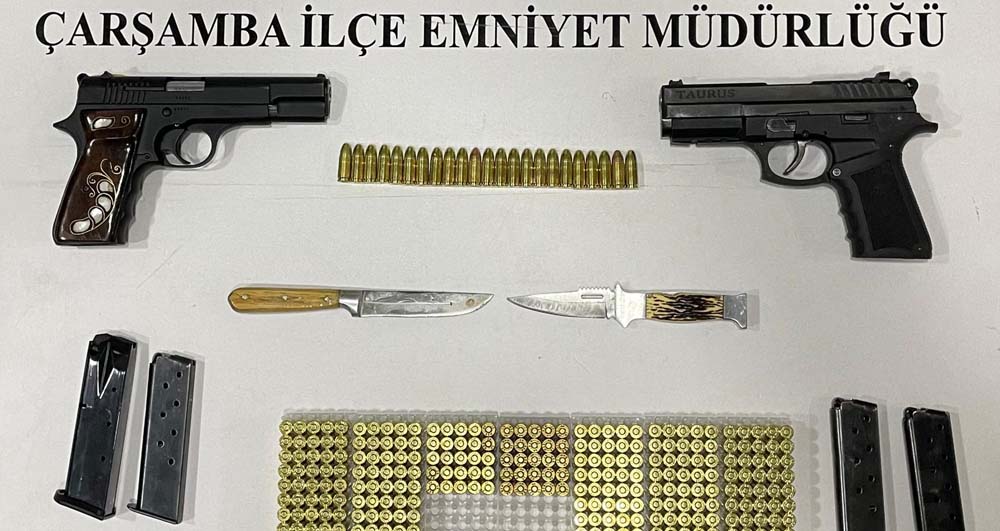 Samsun'da şok operasyon! Motosiklet değil sanki cephanelik