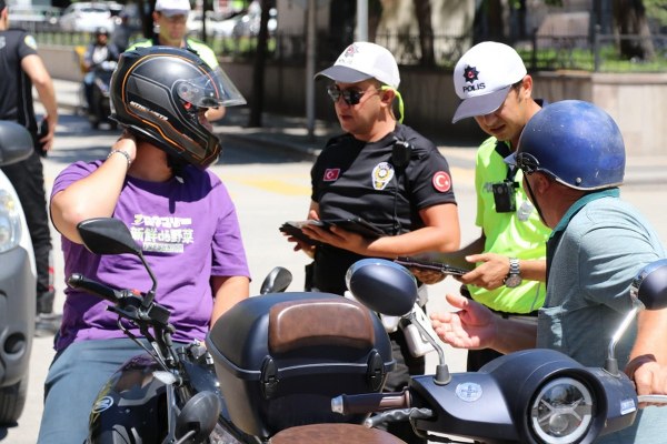 Samsun'da motosiklet denetimleri yüzde 110 arttı