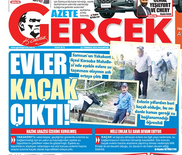 Samsun Yakakent'te eşekle su taşınması olayının aslı ortaya çıktı