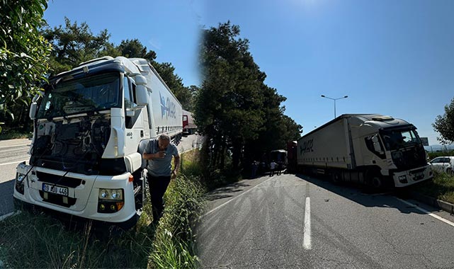 Samsun’da 3 tır birbirine girdi!