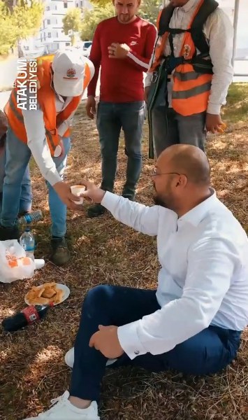 Serhat Türkel'den Atakum Belediyesi'ndeki mesai arkadaşlarına anlamlı ziyaret
