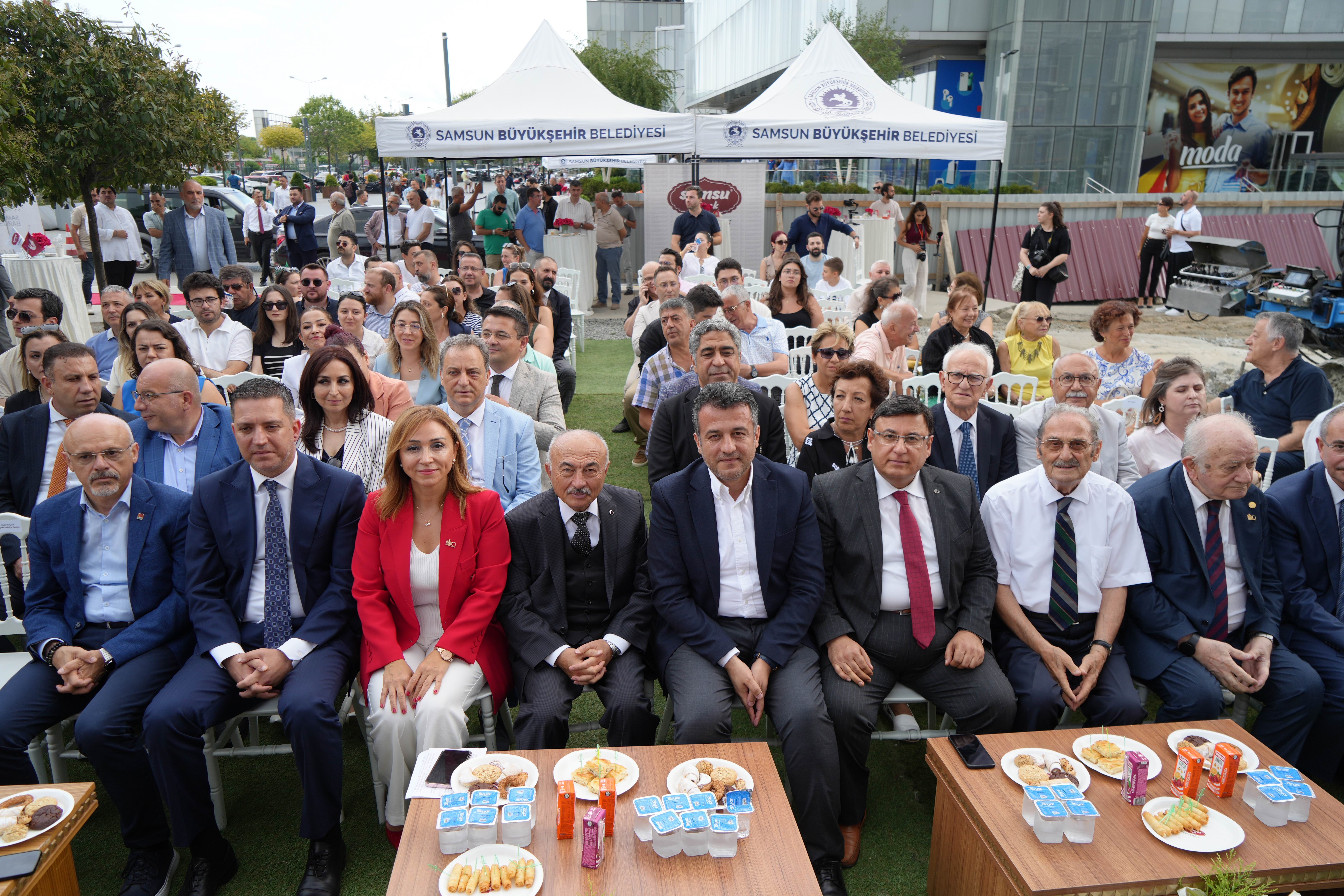 Samsun Barosu Hizmet Binası ve Sosyal Tesisi'nin binasının temeli dualarla atıldı.
