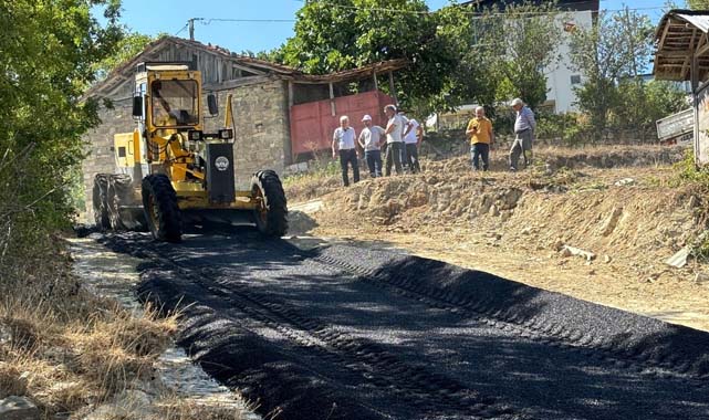Samsun Kavak'ta asfaltlanan yoldaki evden dram çıktı