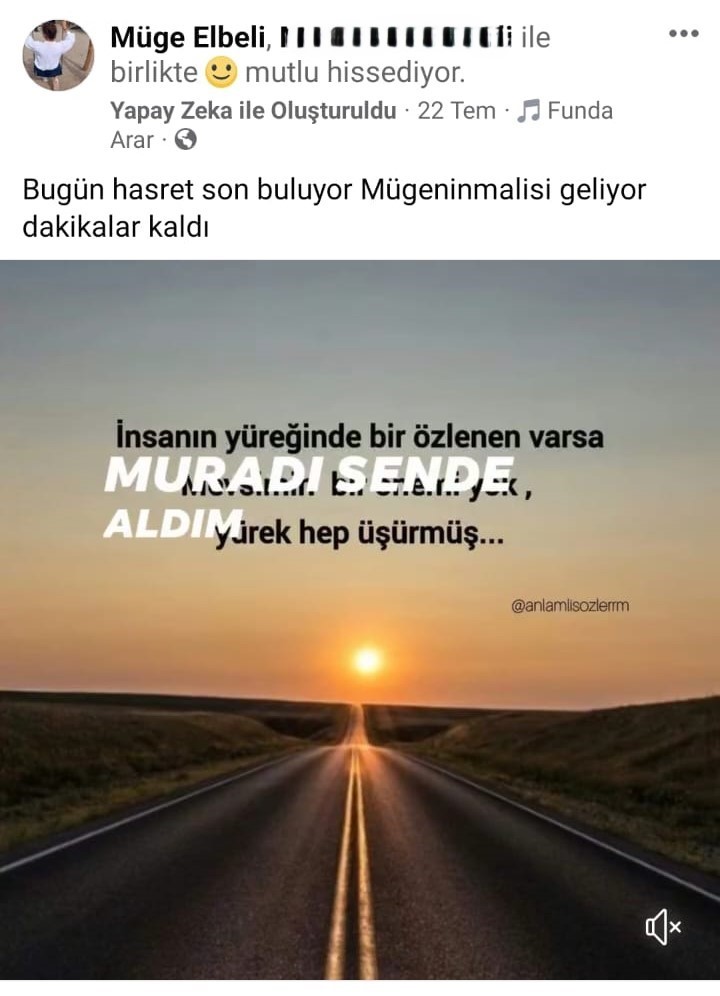 Denizli'nin Tavas ilçesinde, cezaevinden çıkan M.A.E. eşi Müge Elbeli'yi bıçakla öldürdü