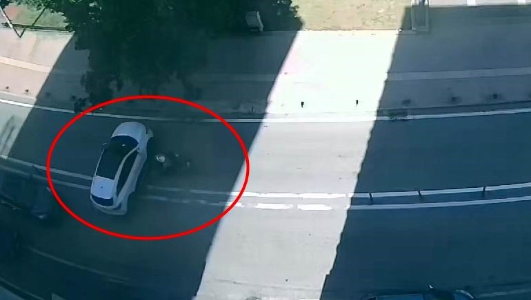 Samsun'un İlkadım ilçesinde motosiklet kazasında sürücü ve yabancı uyruklu kadın yaralandı