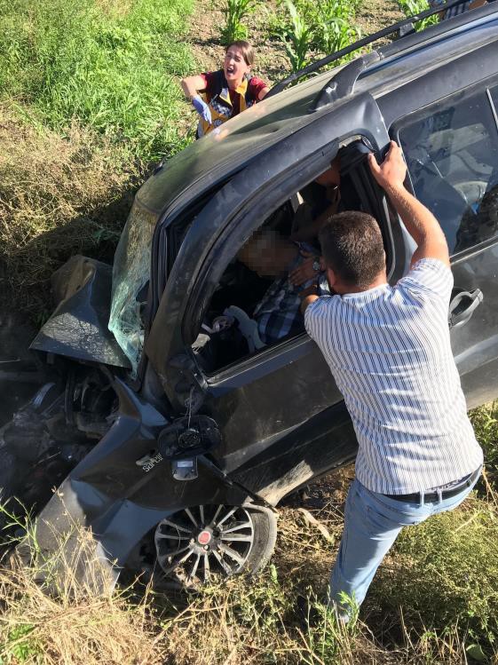Samsun'un Bafra ilçesinde, Rüstem Şen kazada hayatını kaybetti