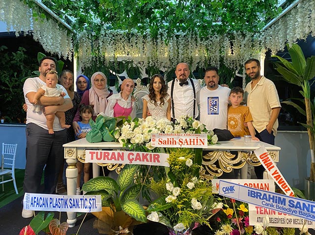 Samsun'da Tolga Birgücü ve Tuğçe Duman dünyaevine girdi