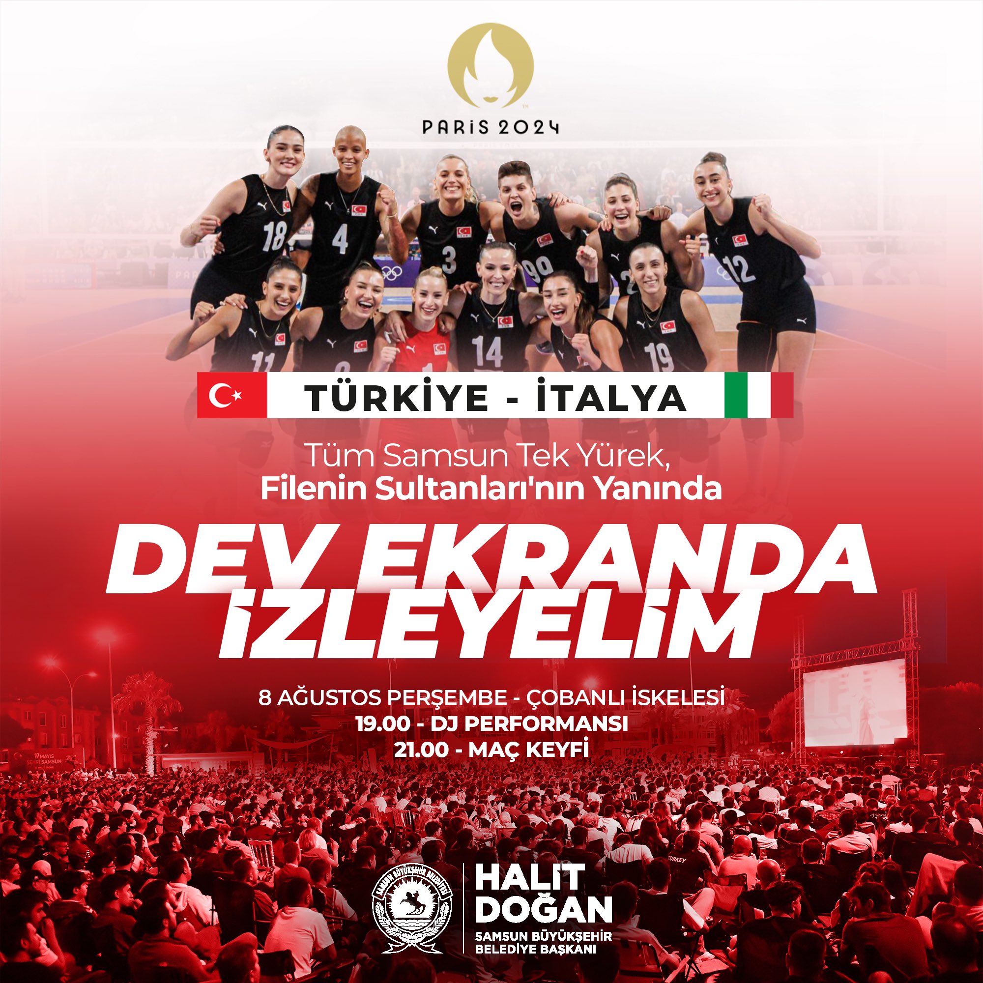 Samsun Büyükşehir Belediye Başkanı Doğan'dan Filenin Sultanları'na tam destek