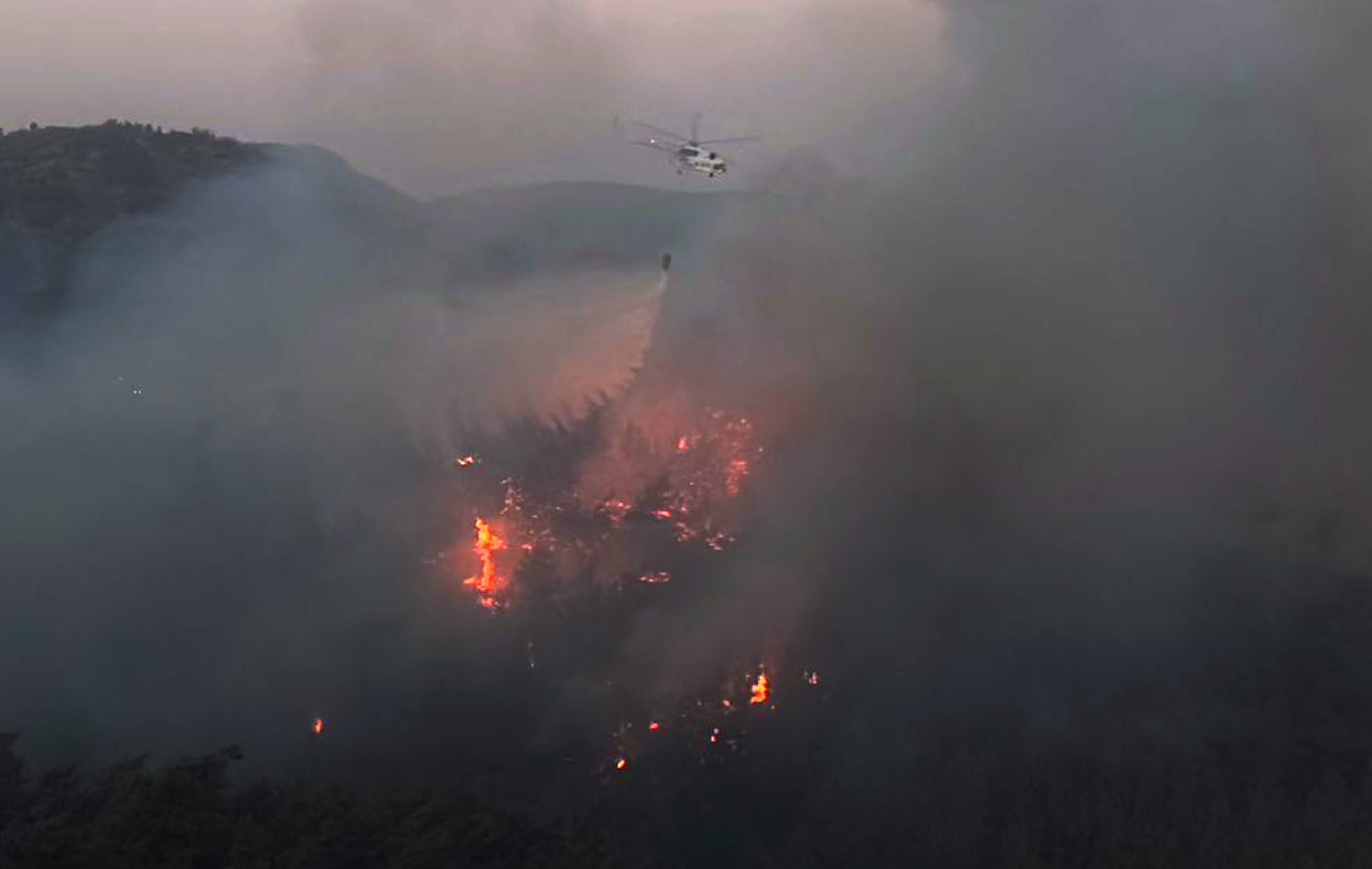Muğla'da çıkan orman yangını 5 saattir söndürülemiyor