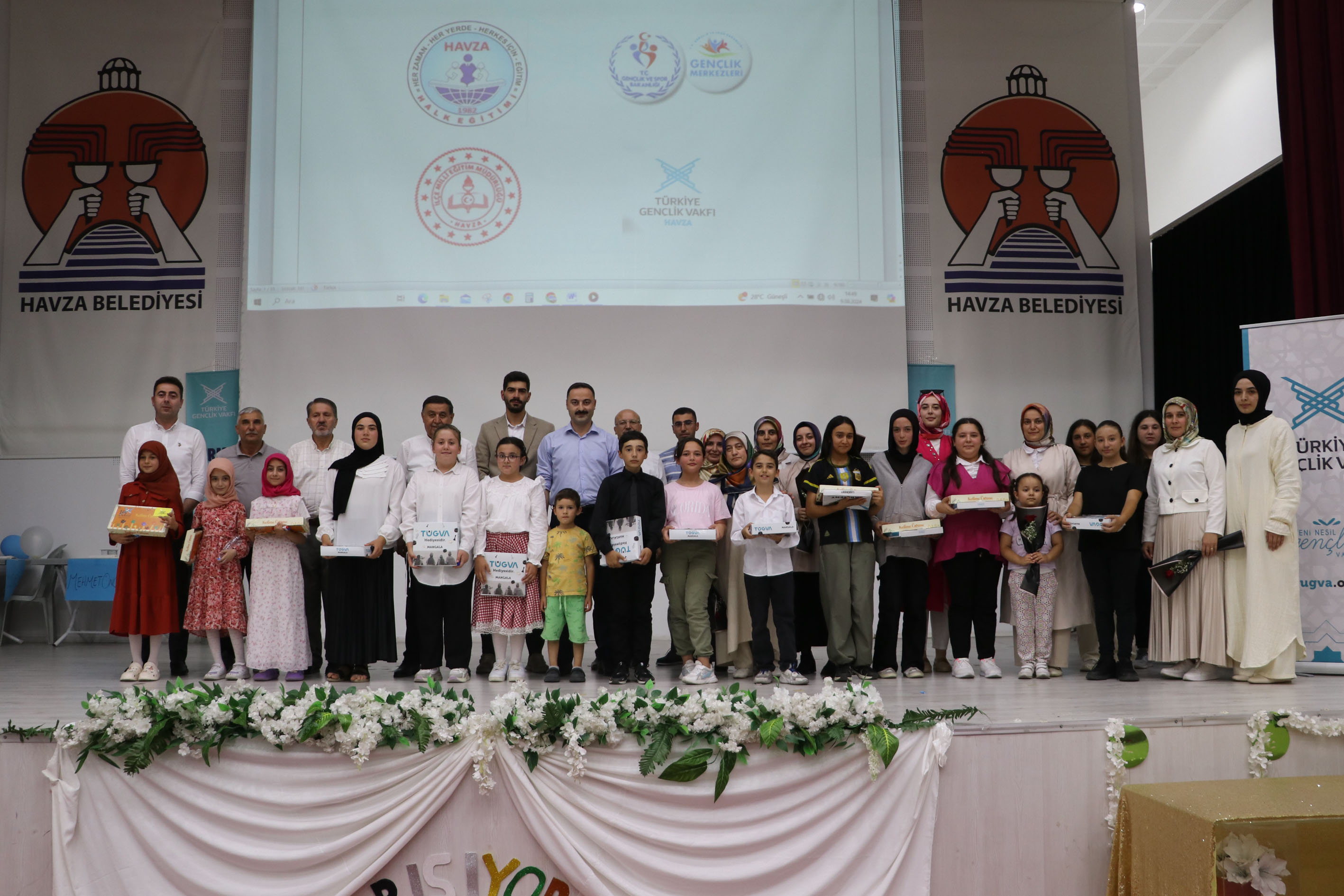 Samsun Havza'da TÜGVA yaz eğitimi renkli bir şenlikle son buldu