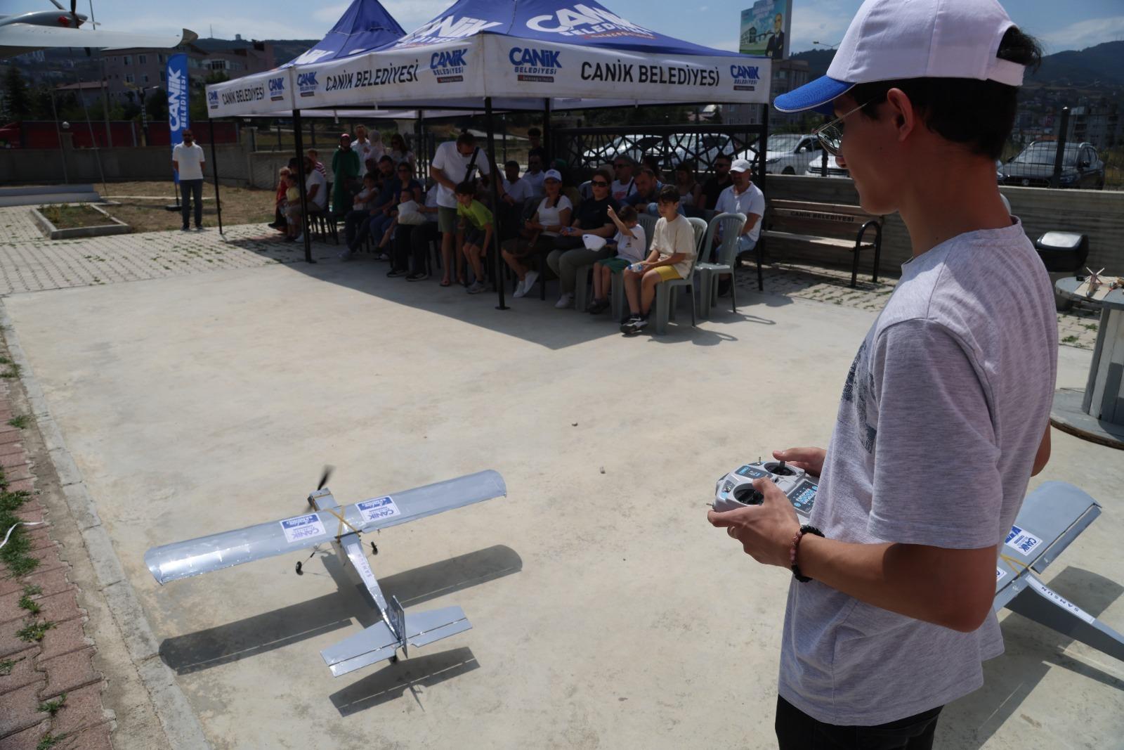 Samsun Canik'te genç mucitler gökyüzünü fethetti