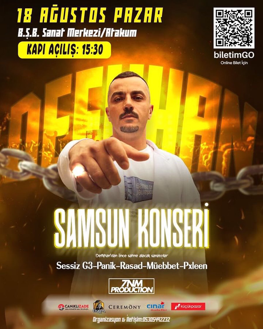 Defkhan Samsun'a geliyor