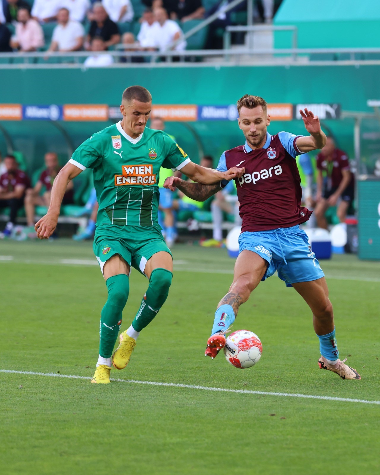 Rapid Wien'e 2-0 yenilen Trabzonspor, UEFA Avrupa Ligi'ne veda etti