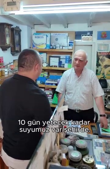 O şehirde 10 gün yetecek kadar su kaldı