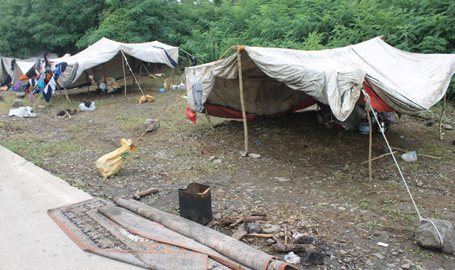 Samsun'da mevsimlik tarım işçilerini de sağanak vurdu
