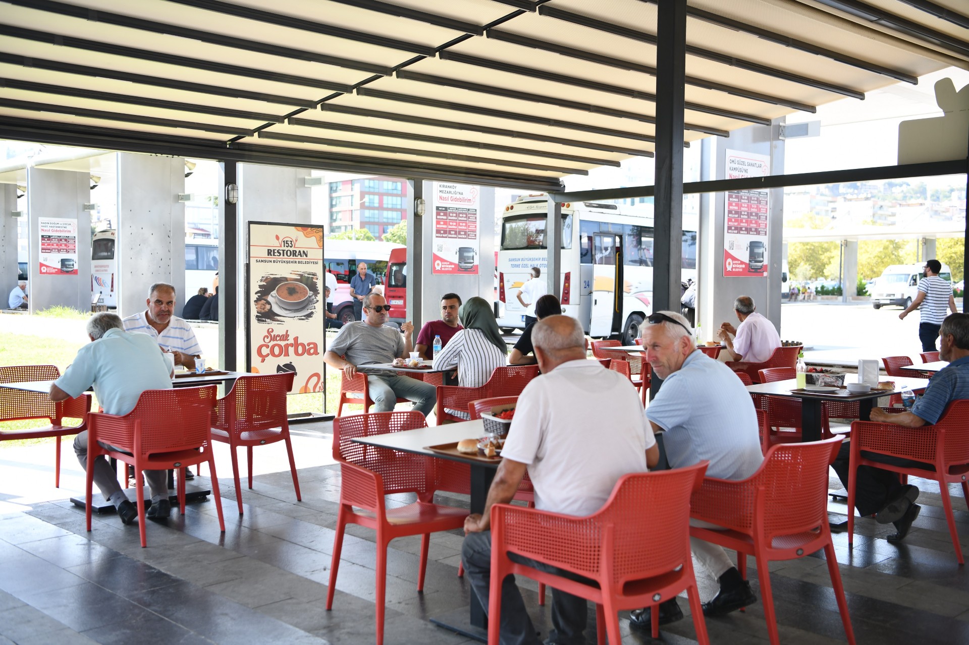 Samsun'da 153 Restoranlar binlerce kişiye hizmet verdi