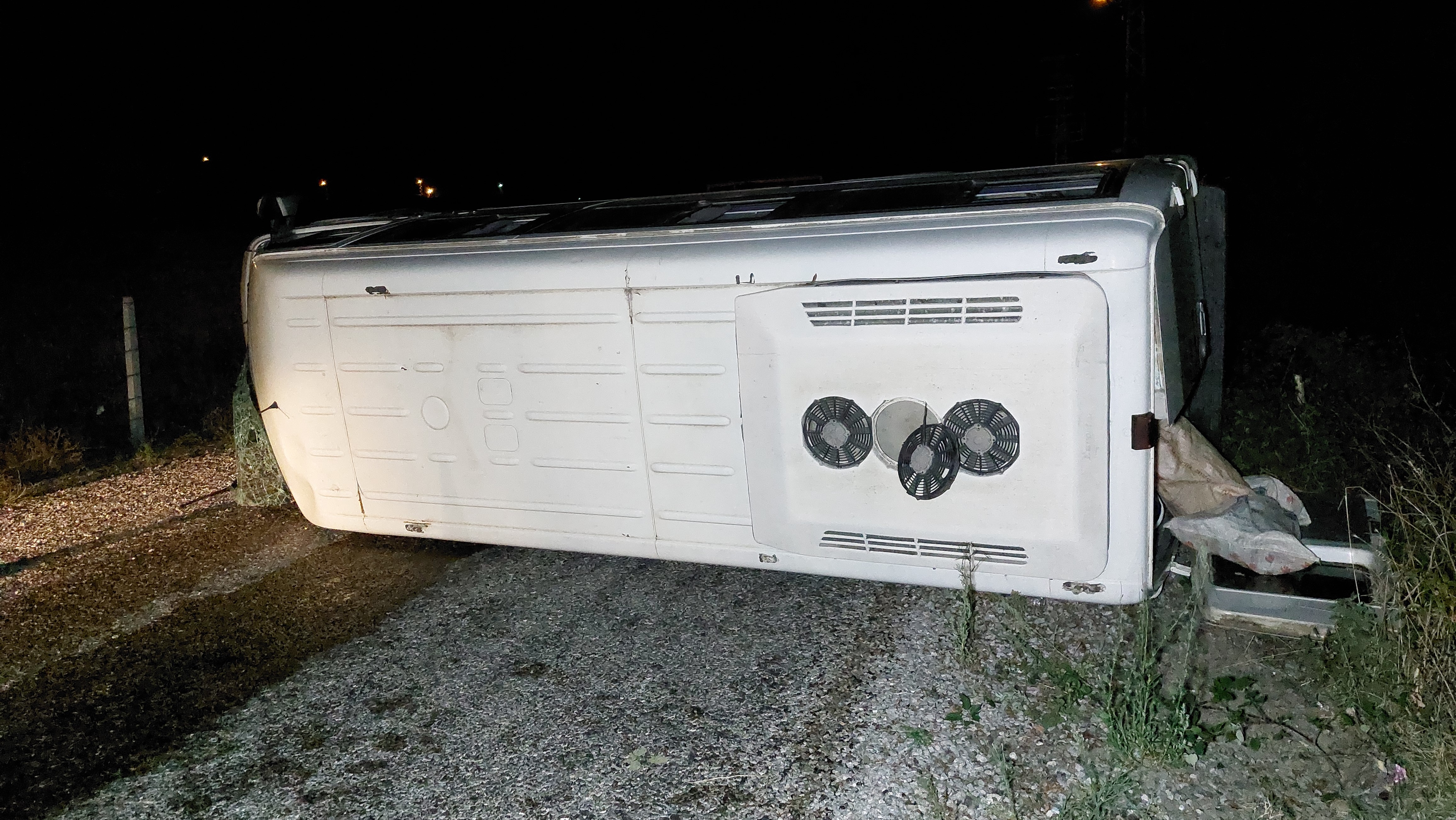 Samsun'da fındık işçilerini taşıyan minibüs kaza yaptı