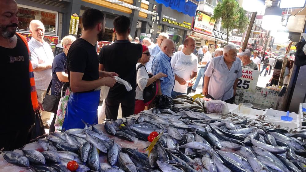 Samsun'da palamutun tanesi 50 TL'ye düşünce kapış kapış satıldı