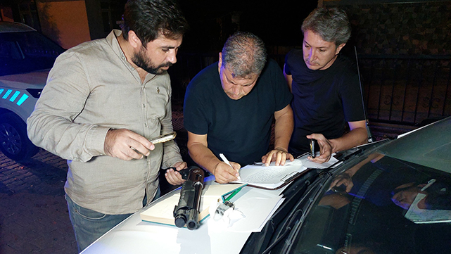 Samsun'da gece silahlar konuştu