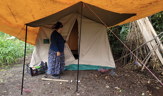 Samsun'da yangın mağdurlarına Kızılay'dan yardım eli