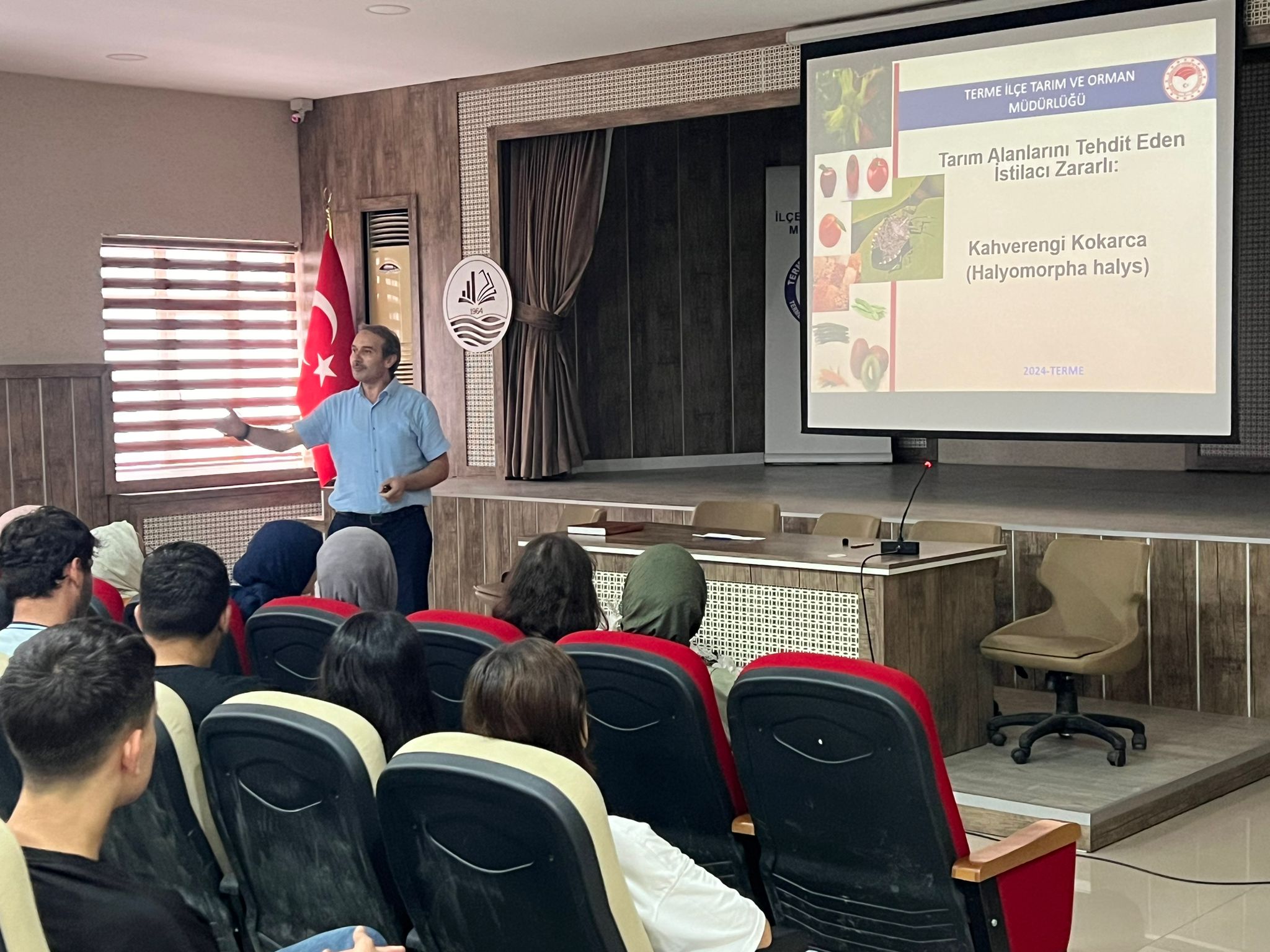 Samsun'un Terme ilçesinde kahverengi kokarca ile mücadele masaya yatırıldı