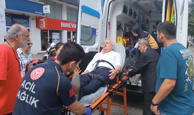 Samsun'da CHP töreninde başkan fenalık geçirdi