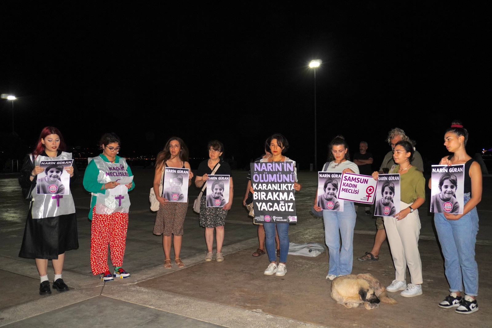Samsun’da Narin için toplanıldı! ‘Başka Narinler ölmesin’