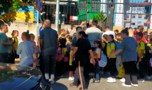 Samsun'da okul önünde izdiham! Çocuklar ezildi