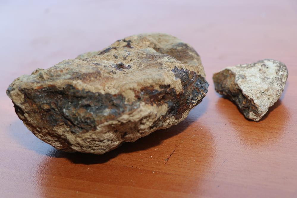 Samsun Kavak'ta bir adam göktaşı buldu