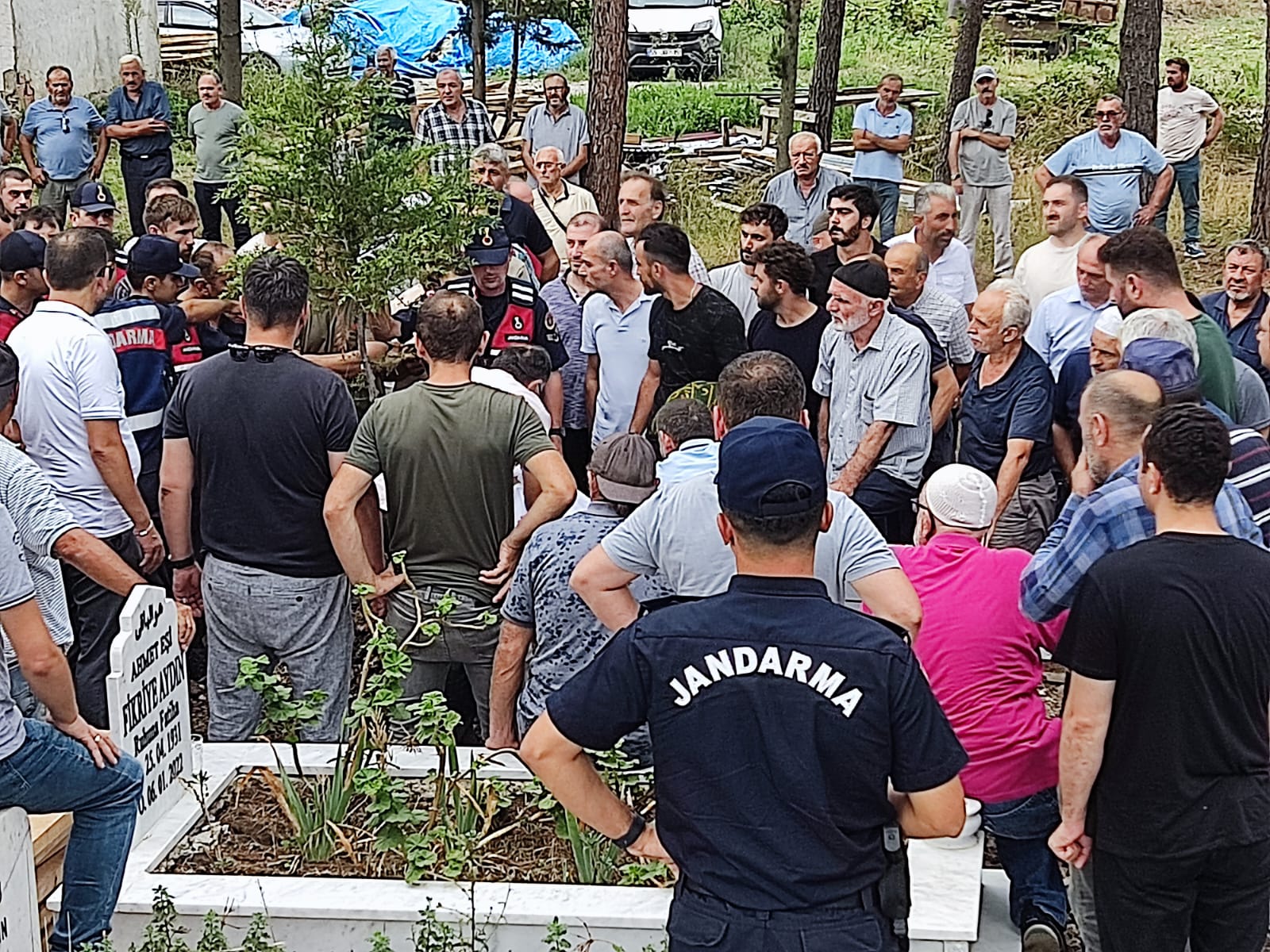 Samsun'da göçük altında can veren Mustafa Aydın toprağa verildi