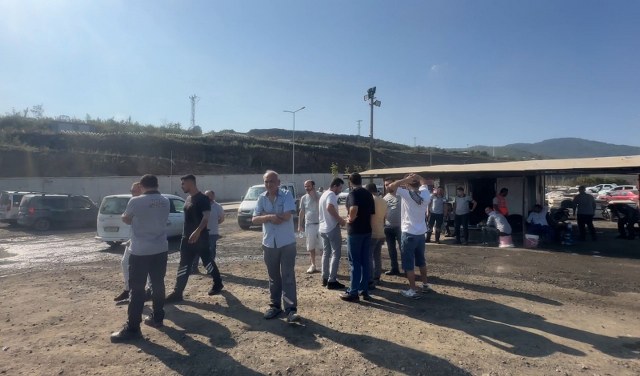 Samsun Şehir Hastanesi inşaatında elektrik işçileri iş bıraktı