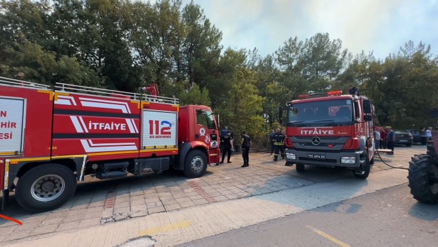 Samsun'da üniversite kampüsünde yangın çıktı