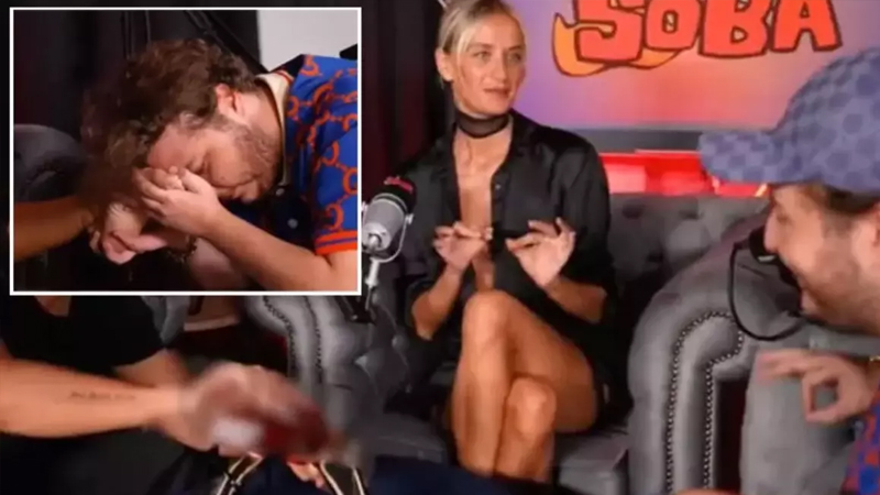 Ünlü içerik üreticileri, Didem Soydan'ın ayaklarını öpüp, ayakkabısından viski içtiler!