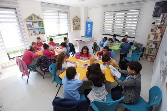 Canik'te öğrenciler için özel ders çalışma alanları oluşturuldu