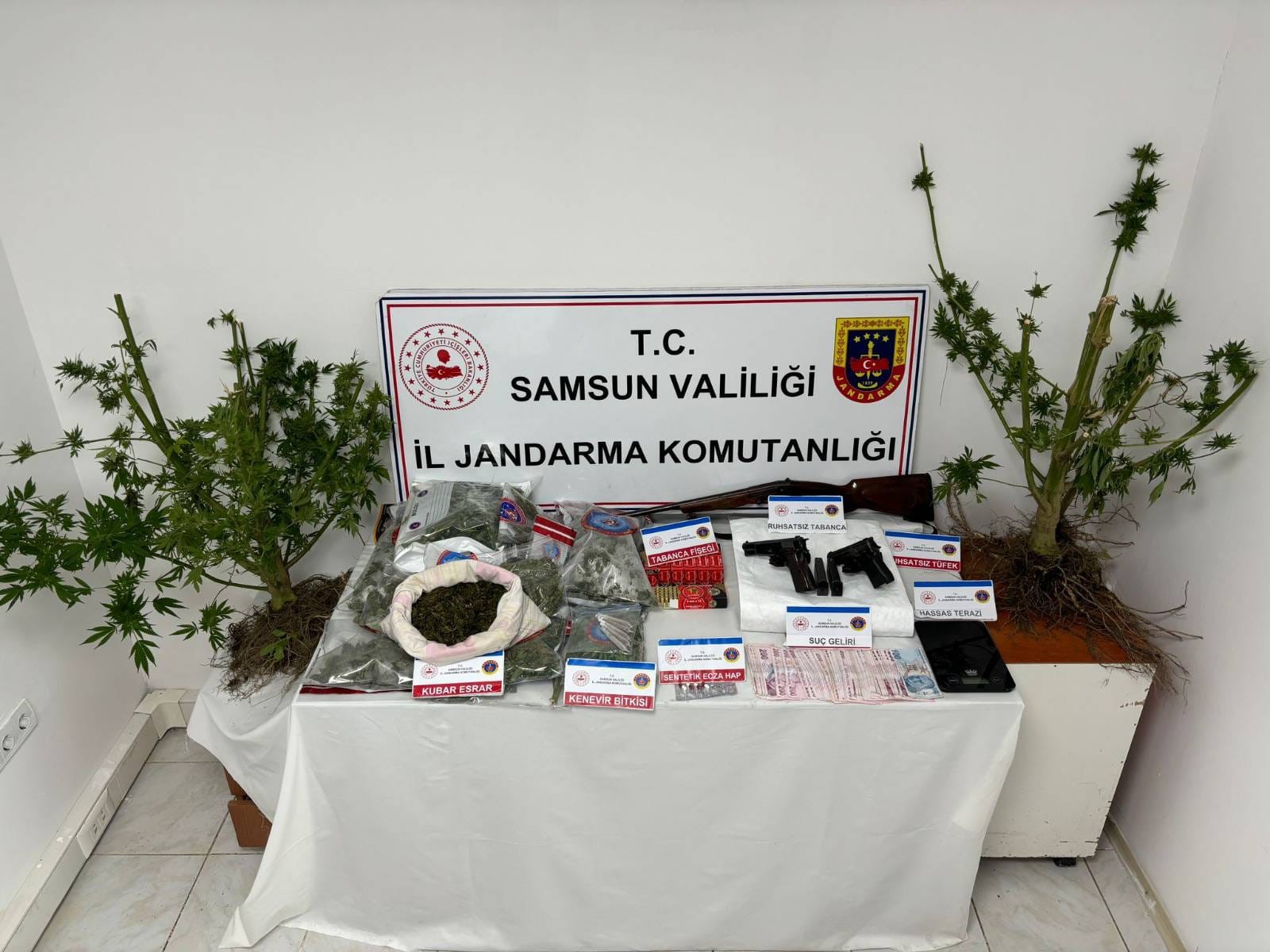 Samsun'da uyuşturucu evi!