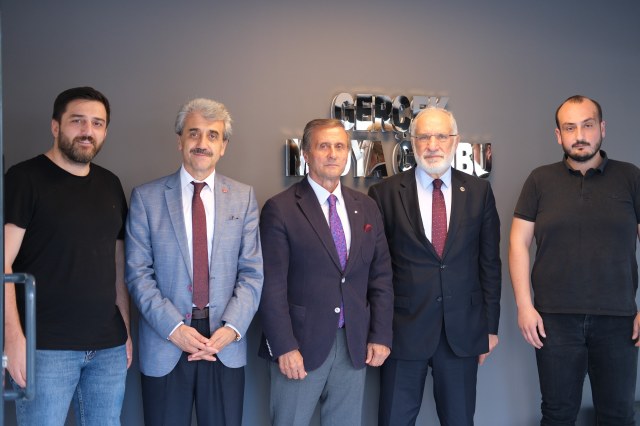 Saadet Partisi'nden Gerçek Medya'ya ziyaret