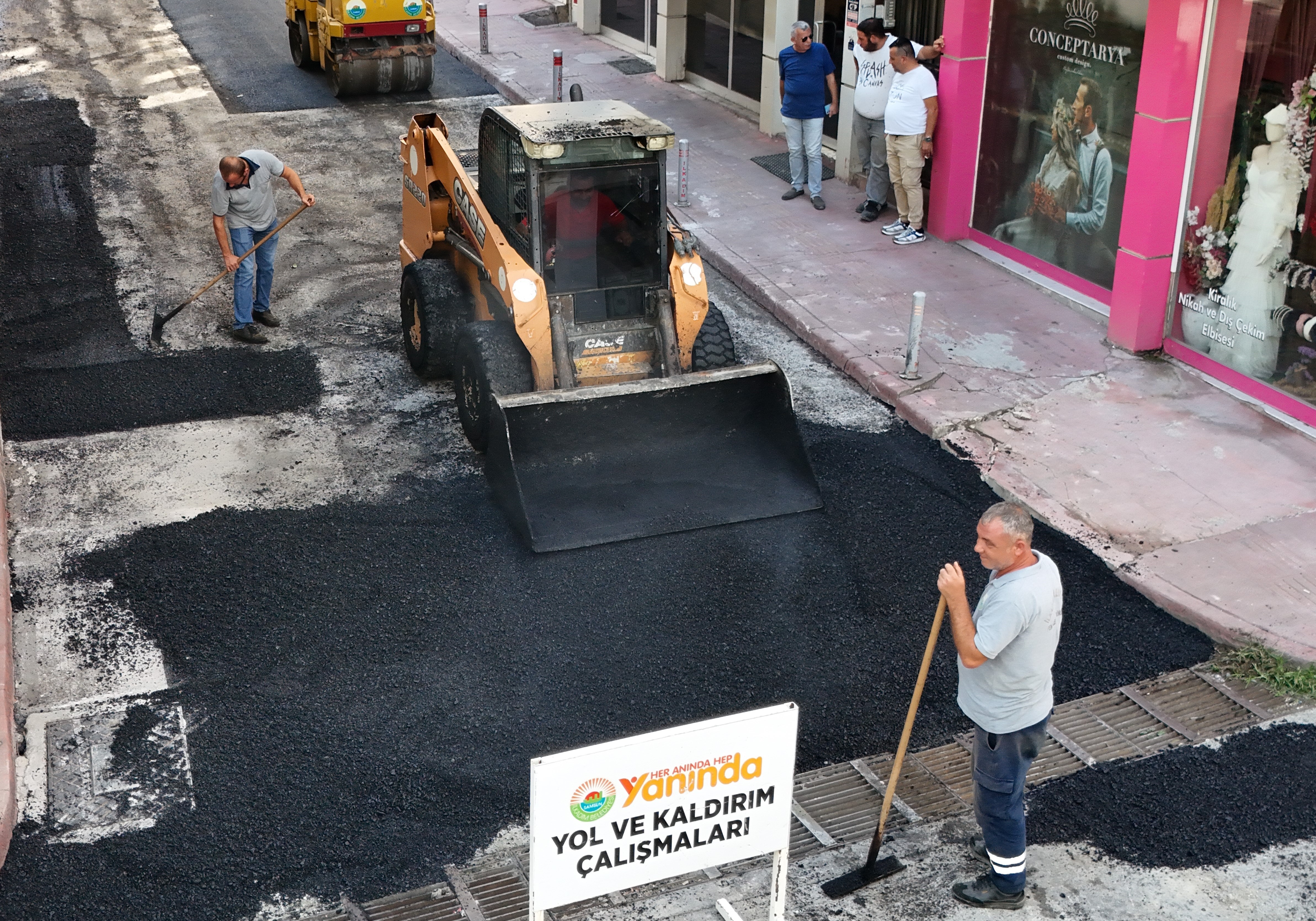 Samsun'da İlkadım Belediyesi yolların kalitesini arttırıyor