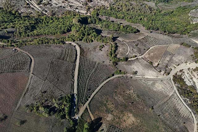 Başkan İbrahim Sandıkçı'dan dronla yol kontrolü
