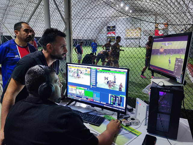 Samsun'da halı sahada VAR sistemi!