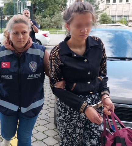 Samsun'da 9 aylık hamile kadın ve eşi, polisin evinde hırsızlık yaptı