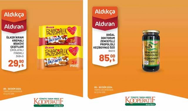 Tarım Kredi Market'te ekim ayına özel indirimler başladı