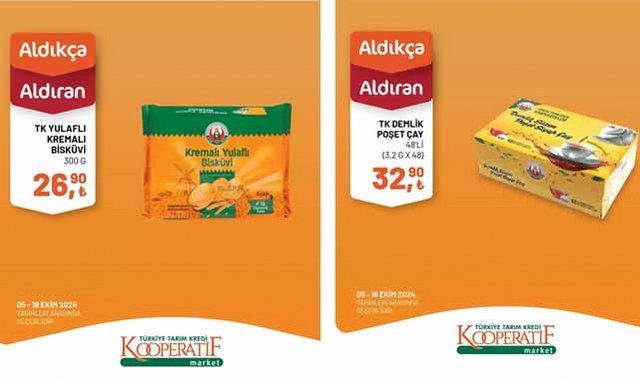 Tarım Kredi Market'te ekim ayına özel indirimler başladı