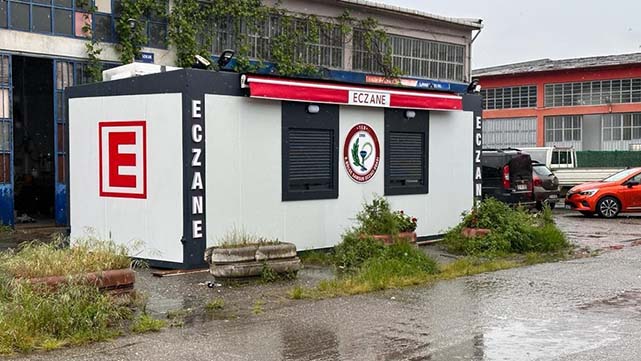 Samsun’da 100 bin ilaç kapasiteli konteyner eczane