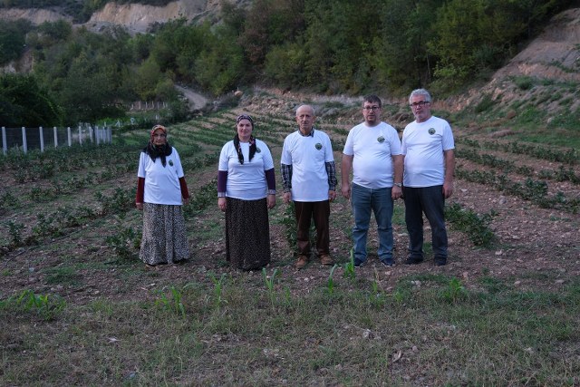 Samsun'un Bafra ilçesinde çocuklarını kaybeden aile aronya ile hayata tutundu