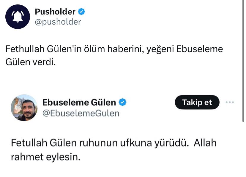 Fethullah Gülen öldü! Yeğeni açıkladı